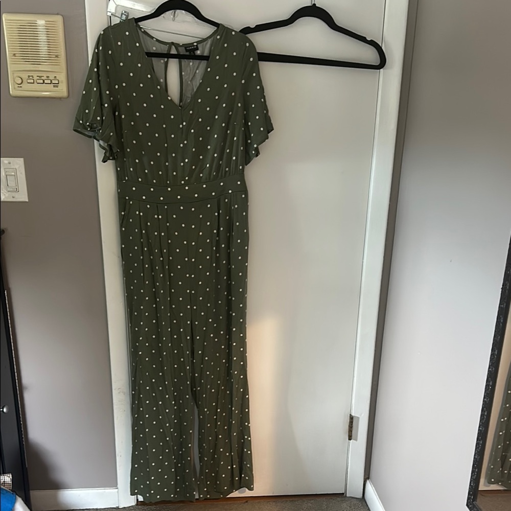 Torrid Olive Green Polka Dot Jumper